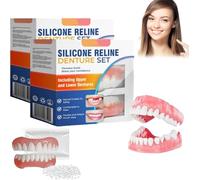 Luhaka Silicone Reline Denture Set - Soft Denture Silicone Reline Kit, Snap On Veneers Teeth, Soft Denture Reline Kit, Soft Silicone Denture Reline Kit, Silicone Soft Dentures Repair (2)