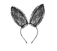 Luhaomisky 1 serre-tête sexy en dentelle avec oreilles de lapin pour fête, cosplay, bal masqué