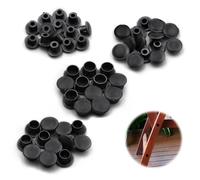 LUHOCIY 120 Pièces Cache Trou Meuble, Cache Vis Blanc, Cache-Bouchon en Plastique, Ajustement Parfait, pour Supports de Meubles, Armoires, Tables, Chaises ( 5mm/ 6mm/ 8mm/ 10mm )