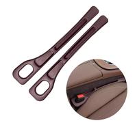 LUHOCIY 2 Pièces Combler les Lacunes du Coussin Siege Voiture, Remplissage de Siège Auto, Remplissage de Siège de Voiture Convient pour un Espace de Rangement Supplémentaire Dans la Voiture (Marron)