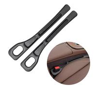 LUHOCIY 2 Pièces Combler les Lacunes du Coussin Siege Voiture, Remplissage de Siège Auto, Remplissage de Siège de Voiture Convient pour un Espace de Rangement Supplémentaire Dans la Voiture (Noir)