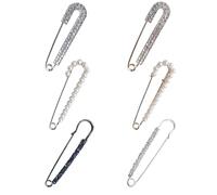 LUHOCIY Broche Femme Vetement, Broches et Pins pour Femme, Grosse Epingle a Nourrice, pour le Serrage de la Taille, l'antidérapage et la Fixation des Vêtements, Convient à Tous les Types de Vêtements