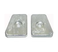 LUhvSW Accessoires Marins Anode en Zinc for unité inférieure, Double Compatible avec J-hnson Evinrude BRP OMC 20 25 30 35HP 1991-2005 450-00914 434029