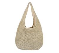 LUI SUI Sac fourre-Tout en Paille Sac à bandoulière de Plage d'été pour Femme, Sac à Main tissé à la Main décontracté de Grande capacité