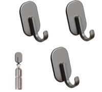 Luieonm Lot de 4 crochets magnétiques robustes pour réfrigérateur de cuisine, crochets magnétiques robustes, avec crochet, cintres de salle de bain, ustensiles de cuisine, manteau, serviette, outil de