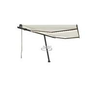 Luifel automatisch met LED en windsensor 400x350 cm crÃmekleur3069832