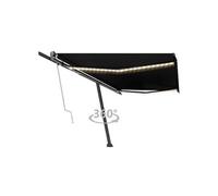 Luifel automatisch met LED en windsensor 500x300 cm antraciet3069794