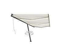 Luifel automatisch met LED en windsensor 600x300 cm crÃmekleur3069812