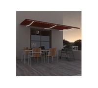 Auvent rétractable Polyester Tissu de auvent Ombre d'Extérieur jardin vidaXL vid