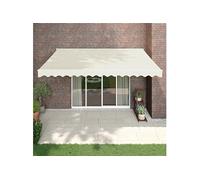 vidaXL Auvent rétractable automatique crème 4 x 3 m