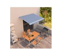 vidaXL Auvent rétractable automatique 350x250 cm Crème Store balcon/jardin