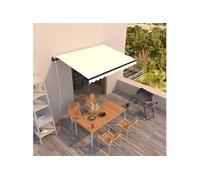 Luifel automatisch uittrekbaar 350x250 cm crÃmekleurig3069087