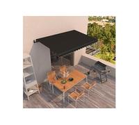 Luifel automatisch uittrekbaar 400x350 cm antracietkleurig3069189