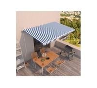 Auvent rétractable Tissu et Aluminium Store extérieur de terrasse vidaXL vidaXL