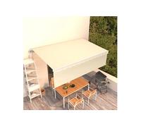 Vidaxl Auvent Rétractable Automatique Avec Store 5x3 M Crème