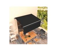 Luifel automatisch uittrekbaar rolgordijn 3,5x2,5 m antraciet3069409