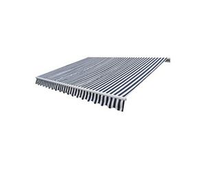 Luifel gemotoriseerd uitschuifbaar 400 cm blauw/wit275553