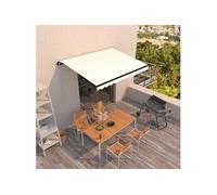 Luifel handmatig uittrekbaar 350x250 cm crÃmekleurig3069077