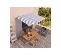 Auvent Manuel Rétractable 250x250 cm Orange et Marron Jardin Terrasse vidaXL