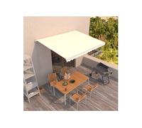 Luifel handmatig uittrekbaar 450x350 cm crÃmekleurig3068997