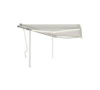 Vidaxl Auvent Manuel R¿¿Tractable Avec Led 4x3,5 M Cr¿¿Me