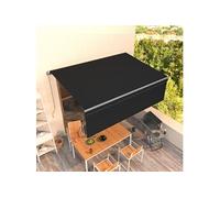 vidaXL Luifel handmatig uittrekbaar met rolgordijn 4x3 m antraciet3069419 G