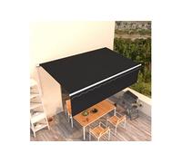 vidaXL Auvent rétractable manuel avec store 5x3 m Anthracite