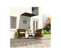 Auvent Rétractable Auvent de Fenêtre Auvent de Terrasse Auvent de Balcon Auvent de Jardin Auvent d'Extérieur 100x150 cm Anthracite