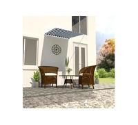 Vidaxl Auvent Rétractable 100x150 Cm Bleu Et Blanc