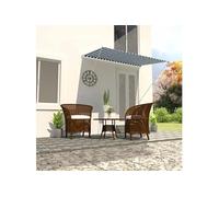 Luifel uittrekbaar 250x150 cm blauw en wit143748