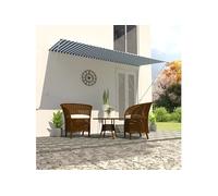 Vidaxl Auvent Rétractable 300x150 Cm Bleu Et Blanc