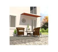 vidaXL Luifel uittrekbaar 300x150 cm oranje en bruin145897 G