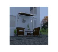 Luifel uittrekbaar met LED 250x150 cm antraciet145917