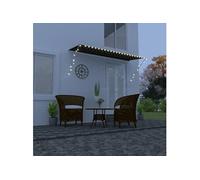Luifel uittrekbaar met LED 350x150 cm antraciet145919