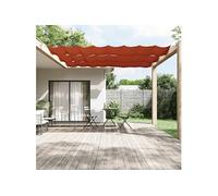 Luifel verticaal 100x1000 cm oxford stof terracottakleurig148358