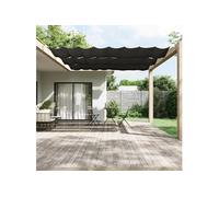 Luifel verticaal 140x600 cm oxford stof antracietkleurig148216