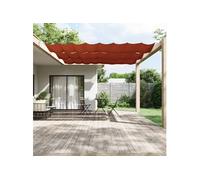 Vidaxl Auvent Vertical Terre Cuite 140x800 Cm Tissu Oxford Rouge