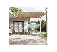 Luifel verticaal 60x1200 cm oxford stof taupe148401