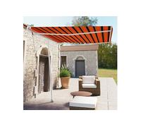 Auvent Automatique sur Pied 350x250 cm Crème Store Balcon Extérieur vidaXL