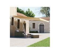 Luifel vrijstaand automatisch 400x300 cm geel en wit3069548