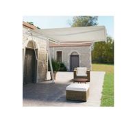 Vidaxl Auvent Automatique Sur Pied 400x350 Cm Crème
