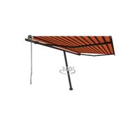 Vidaxl Auvent Automatique Sur Pied 450x300 Cm Orange/Marron