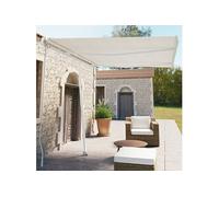 Vidaxl Auvent Manuel Rétractable Sur Pied 350x250 Cm Crème