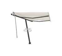 Luifel vrijstaand handmatig uittrekbaar 350x250 cm crÃmekleurig3069717