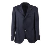 Luigi Bianchi Mantova - Blazer Croisé Tailleur - Homme - Vestes - Bleu - Taille: 2XL