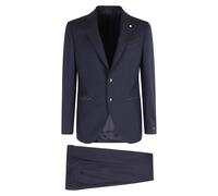 Luigi Bianchi Mantova - Single Breasted Suits - Homme - Costumes - Bleu - Taille: M
