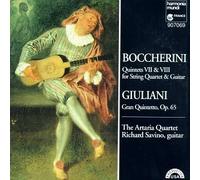 Luigi Boccherini: Quintets VII & VIII for String Quartet & Guitar / Mauro Giuliani: Gran Quintetto, Op. 65 - The Artaria Quartet / Richard Savino