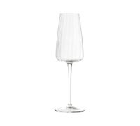 Luigi Bormioli Optica Lot de 4 flûtes à champagne en cristal 210 ml Passe au lave-vaisselle
