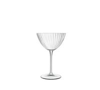 Luigi Bormioli Optica Lot de 4 verres à martini en cristal 220 ml Passe au lave-vaisselle