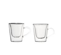 Lot Bormioli 2 Tasses Café' Sans Plat En Borosilicate Duos